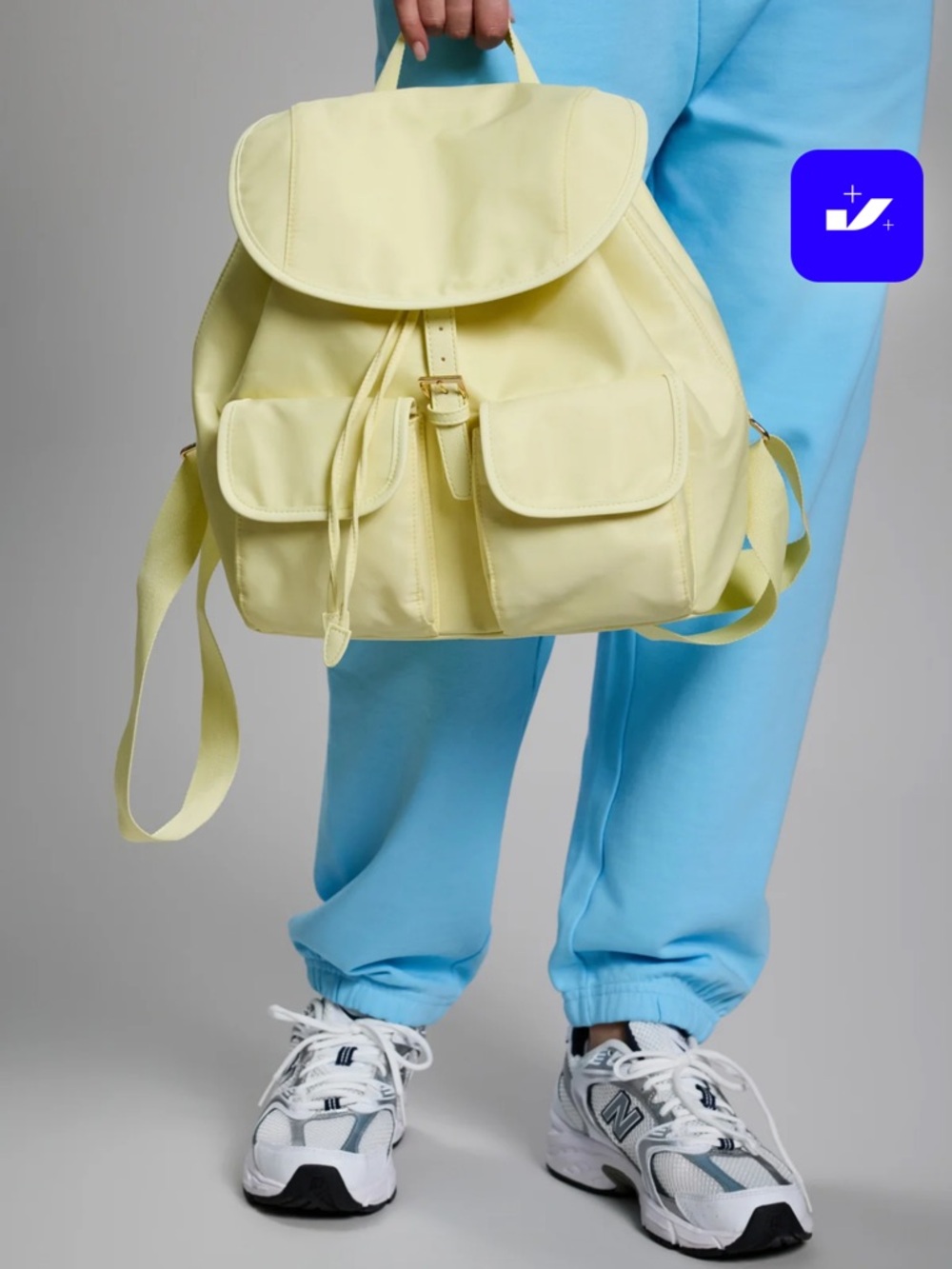 Year of Ours Light Yellow Womens Backpack Tote - Picture 10 of 10